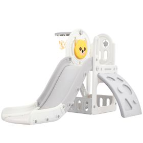 Toddler Climber and Slide (Color: gray)