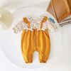 Baby Girl Ditsy Flower Pattern, False 2 pc. Design, Thermal Jumpsuit