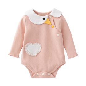 Baby Girl Long Sleeve Adorable Bodysuit (Color: Pink, Size/Age: 73 (6-9M))