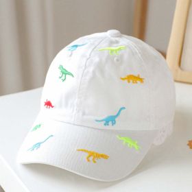 Embroidered Baseball Caps (Color: White, Size/Age: Average Size (1-4Y))