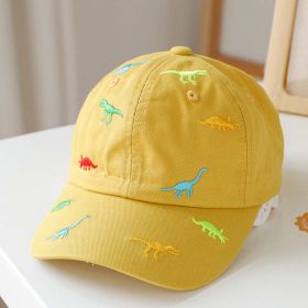 Embroidered Baseball Caps (Color: Yellow, Size/Age: Average Size (1-4Y))