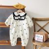 Baby Girl Cherry Pattern, Warm, Thermal Romper