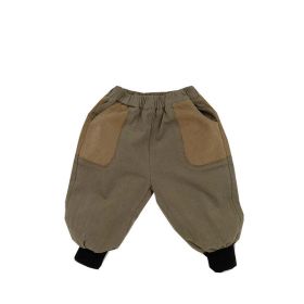 Color Matching Lantern Trousers Casual Style (Color: Green, Size/Age: 80 (9-12M))