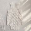 Baby Girl Hollow Carved Knit Onesie