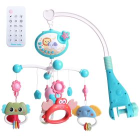 Musical Mobile; Star Projection with Music Box; Remote Control (Color: Blue)