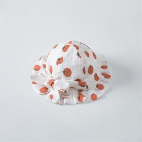 Baby Sun Protection Hat; Cinch Bow to Fit (Color: Red, Size/Age: S (0-1Y))