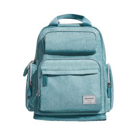 SUNVENO Large Capacity Diaper Bag Stylish Backpack (Color: Green)