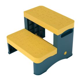 2 Step Stool for Potty Training & Bathroom/Kitchen Sink (Color: Yellow)