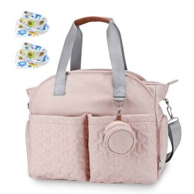 Diaper Tote & Stroller Caddy; Spectra Medela Breast Pump Bag (Color: Pink)