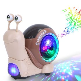 Interactive, Musical Snail; Motivates Crawling (Type: Snail, Color: Brown)