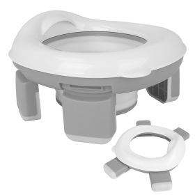 Portable Toddler Potty-Training Toilet (Color: Grey)