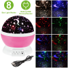 LED Star Sky Projector Night Light Rotating Starry Night Lamp USB