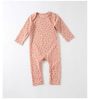 Baby Print Pattern Envelope Neckline Soft Rompers