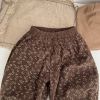 Baby Girl Ditsy-Flower Corduroy, Loose, Thick Pants