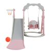 3-in-1 Playset, Swing, Slide, Climbing Stairs and Basketball Hoop