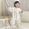 Baby Girl Solid Patchwork Jumpsuit