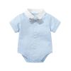 Baby Boy Onesie With Bow Tie, Shorts & Suspenders