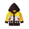 Colorful Moose Pattern Hooded Sweater