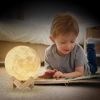 LED Night Lights Moon, Dimmable, Rechargeable Bedside Lamp