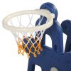 3-in-1 Playset, Swing, Slide, Climbing Stairs and Basketball Hoop