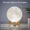 LED Night Lights Moon, Dimmable, Rechargeable Bedside Lamp