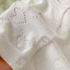 Baby Girl Hollow-Carved Heart Design Cardigan