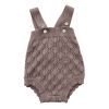 Baby Girl Hollow Carved Knit Onesie