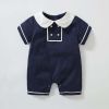 Baby College-Style Romper With Sun Hat