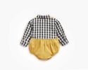 Baby Boy One piece Checkered Onesie