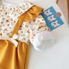 Baby Girl Ditsy Flower Pattern, False 2 pc. Design, Thermal Jumpsuit