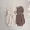 Baby Girl Hollow Carved Knit Onesie