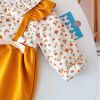 Baby Girl Ditsy Flower Pattern, False 2 pc. Design, Thermal Jumpsuit